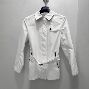 White Burberry Monica Jacket